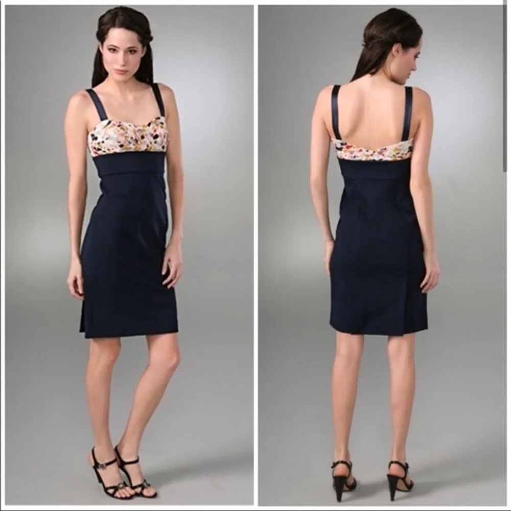 Diane Von Furstenberg Navy Sophia Loren Dress